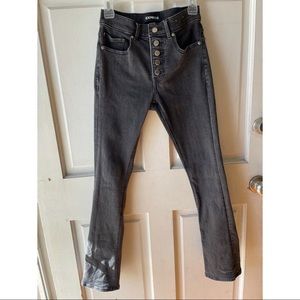 Black high waisted jeans